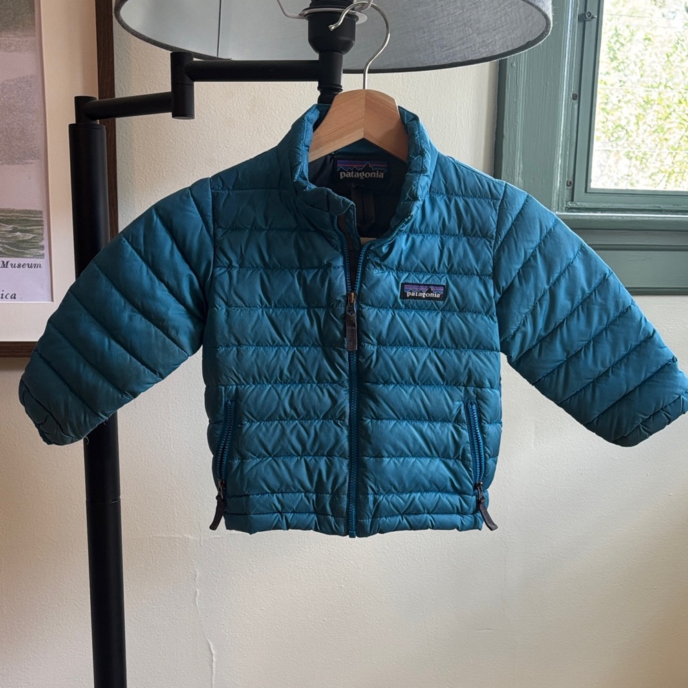 Patagonia Kids Teal Puffer Jacket